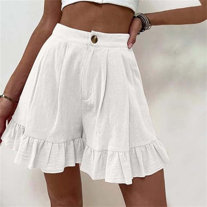 Levoire | Shorts Avec Ourlet Froncé Blanc (Quasi épuisé)