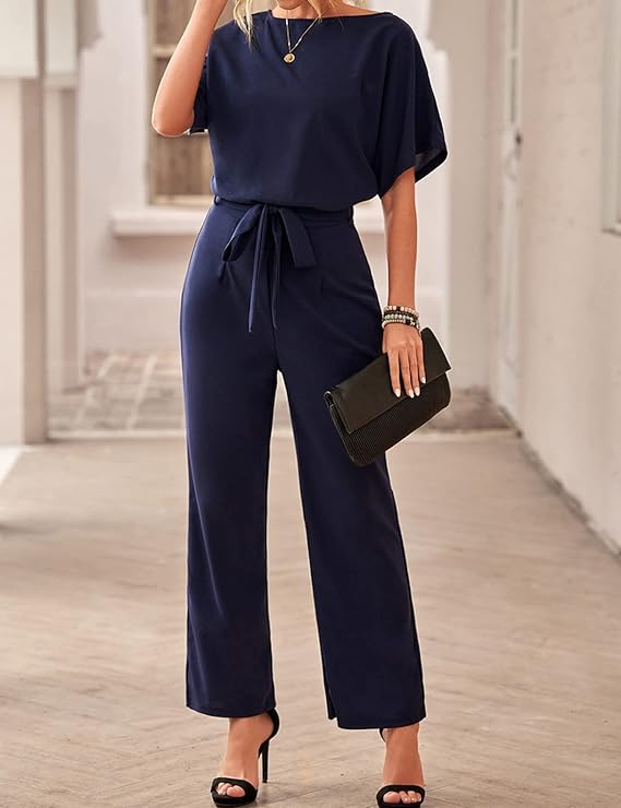 Levoire | Combinaison Élégante Décontractée Femme Bleu