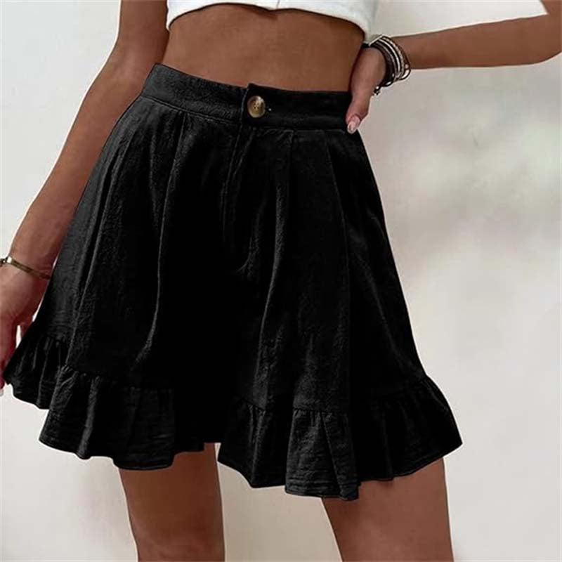 Levoire | Shorts Unis Élégants Décontractés Noir