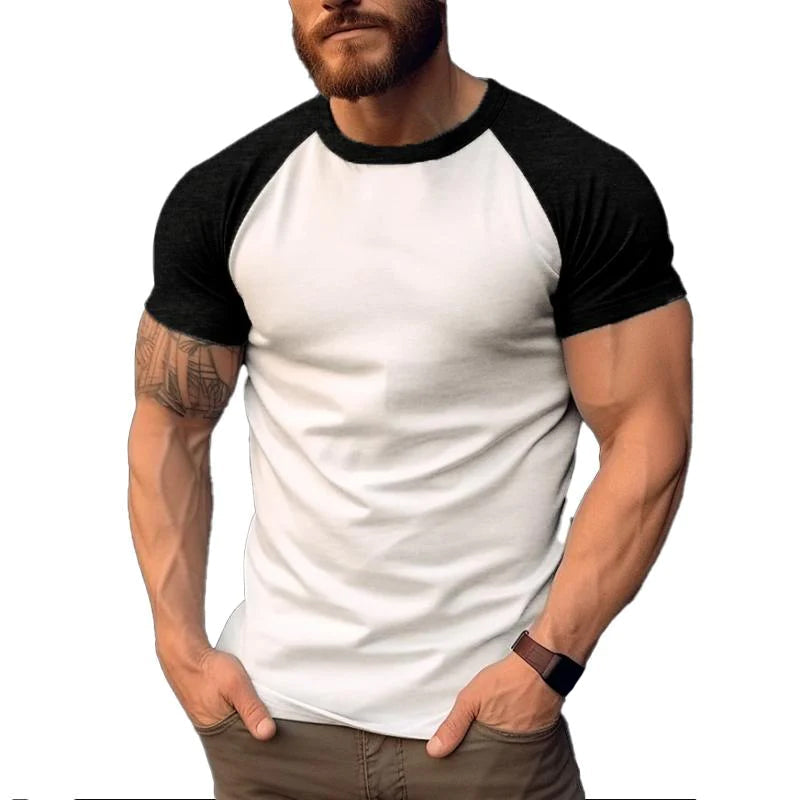 Levoire | T-Shirt De Printemps Décontracté En 2 Couleurs À Manches Courtes Blanc
