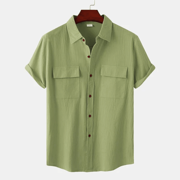 Levoire | Chemise À Manches Courtes Vert foncé