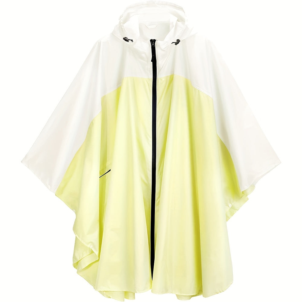Levoire | Veste De Pluie Imperméable Avec Capuche Jaune Blanc