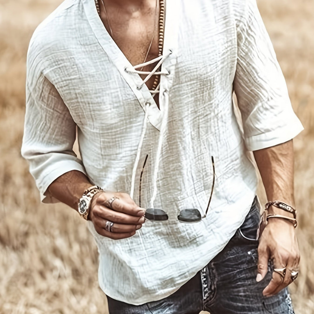 Levoire | T-Shirt V En Coton Respirant Pour Hommes