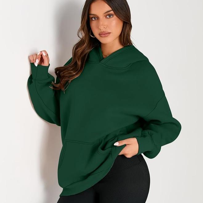 Levoire | Veste À Capuche À Manches Longues Avec Poches Vert foncé