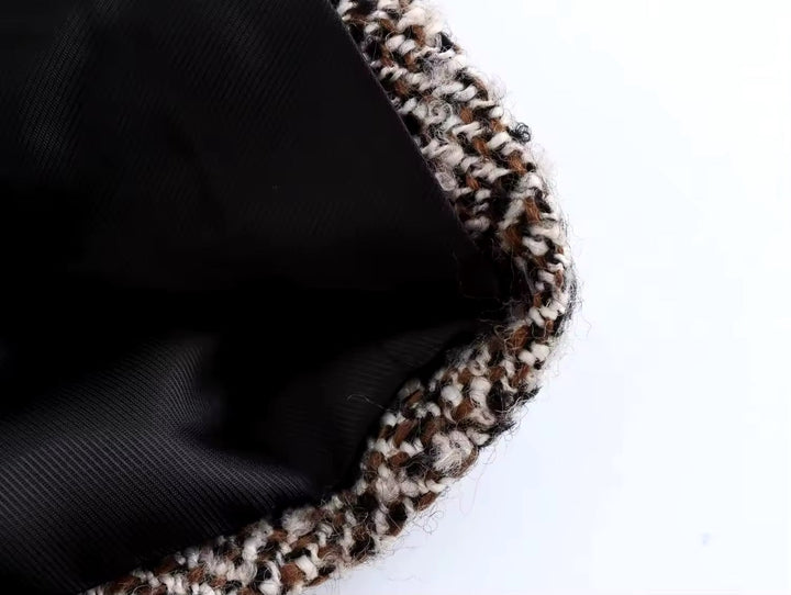 Levoire | Blazer En Tweed Avec Ceinture À Motif Chevrons