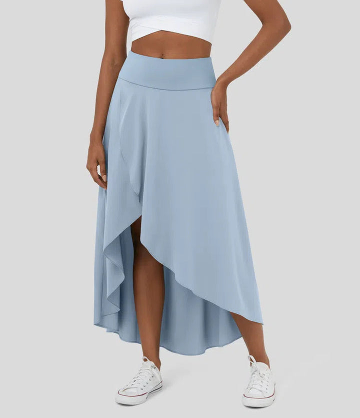 Levoire | Jupe Maxi Lastique Avec Pantalon Court Bleu