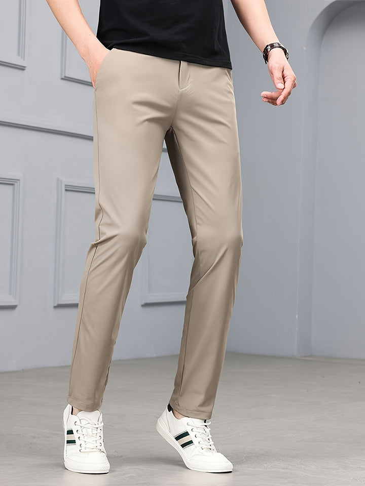 Levoire | Pantalons Confortables Pour Hommes Avec Des Matériaux Extensibles Et Des Poches Khaki