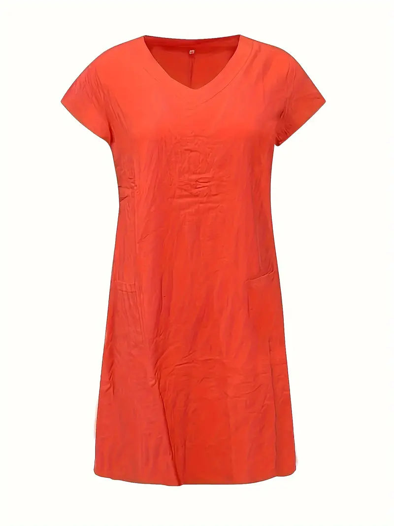 Levoire | Robe De Loisirs Avec Deux Poches Et Des Manches Courtes