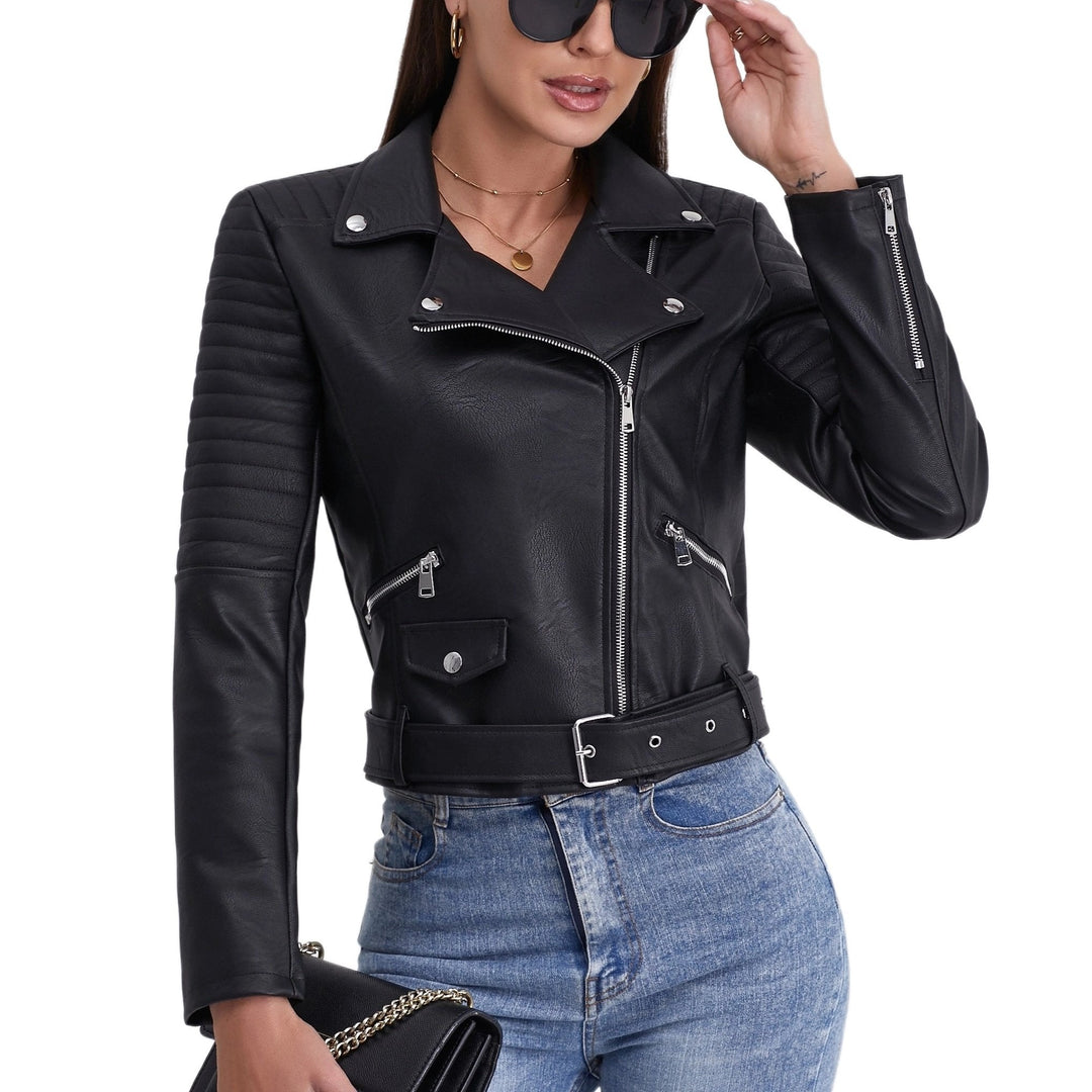 Levoire | Veste De Moto En Cuir Durable Avec Fermeture Éclair Et Manches Longues