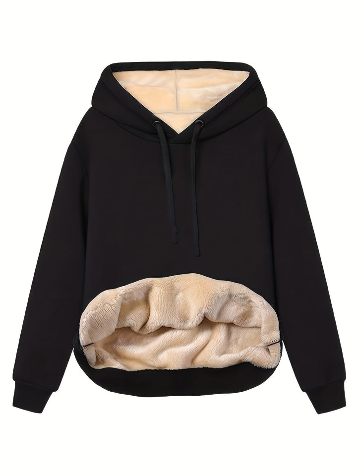 Levoire | Pull À Capuche En Polaire Noir