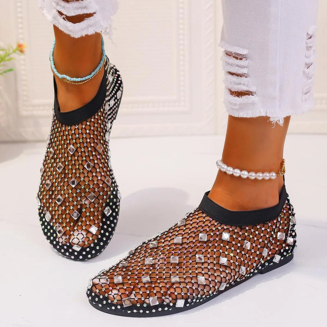 Levoire | Robes en maille plates avec design en strass
