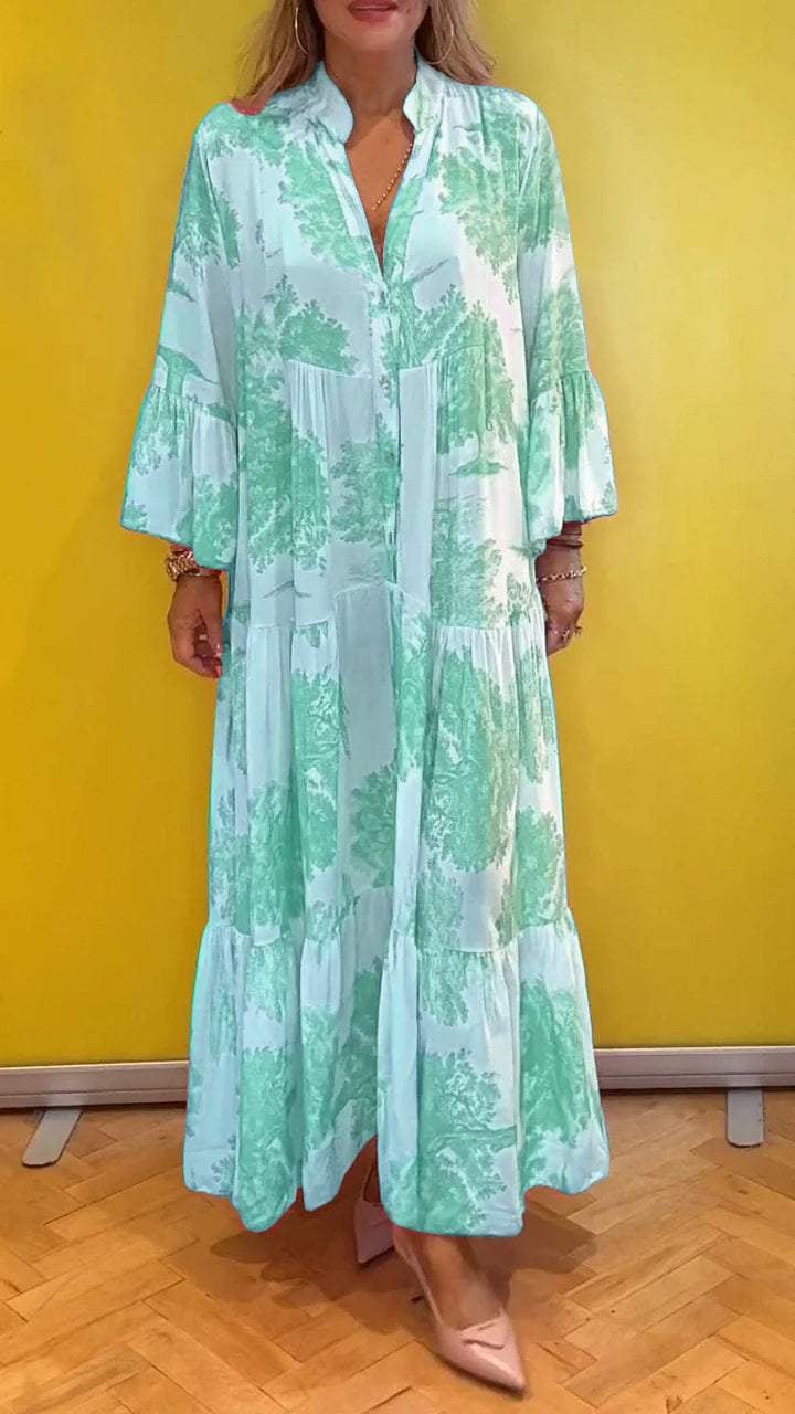 Levoire | Robe Chic Coupe Droite Moderne Vert clair