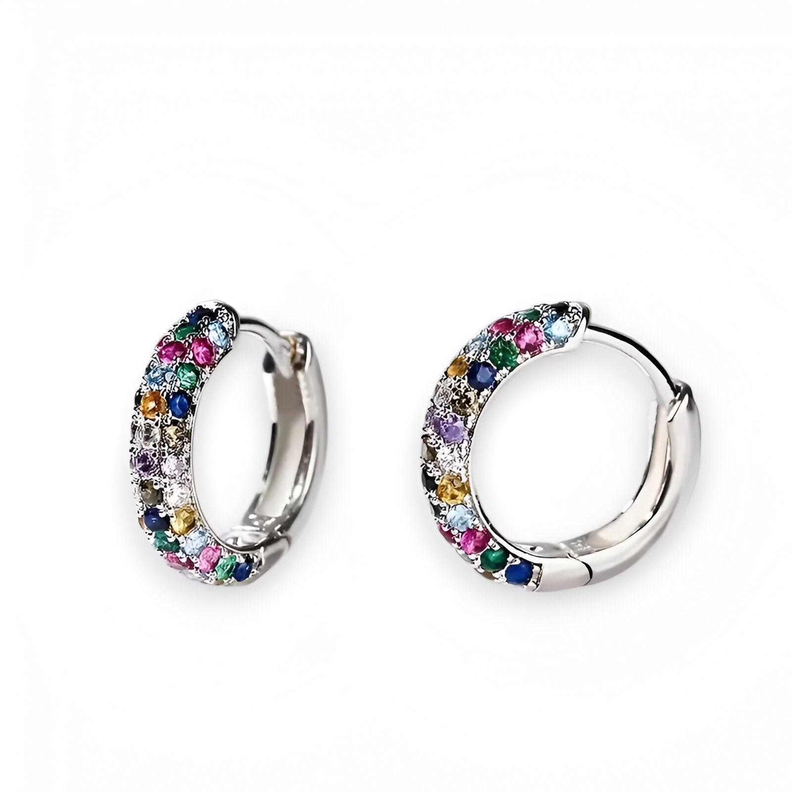 Levoire | Boucles D'Oreilles En Cristal Multicolores