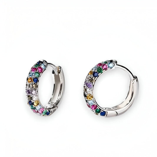 Levoire | Boucles D'Oreilles En Cristal Multicolores