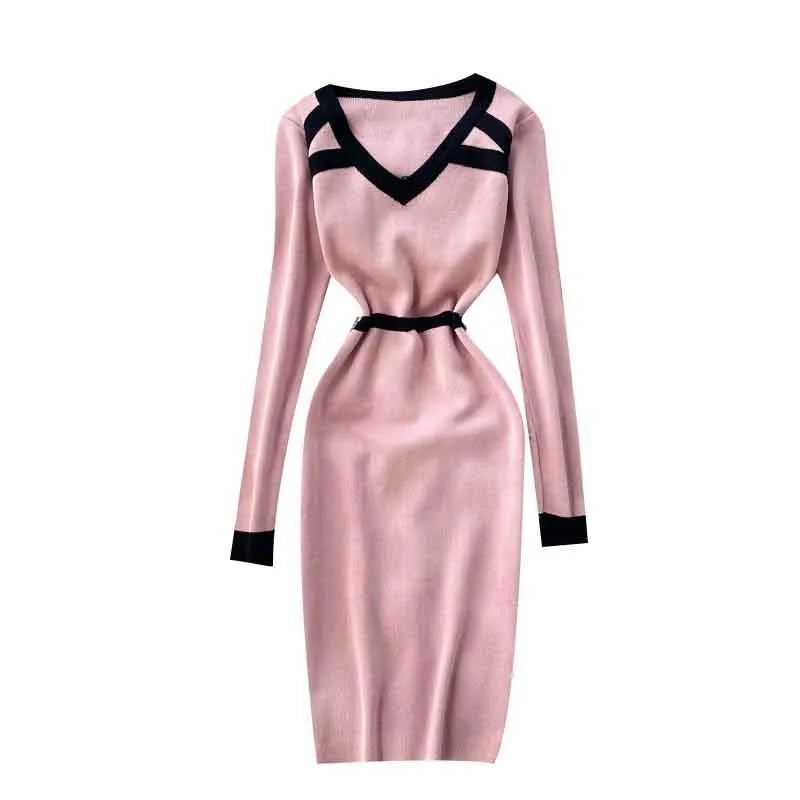 Levoire | Robe tricotée avec un bas de robe basique