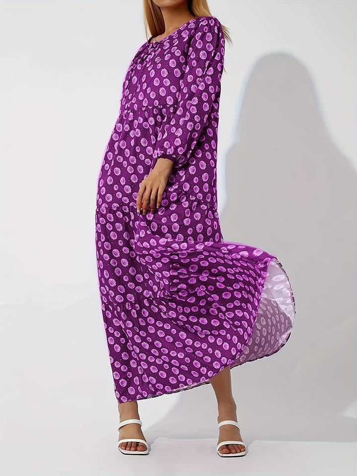 Levoire | Maxi robe femme avec imprimé fleuri Lila