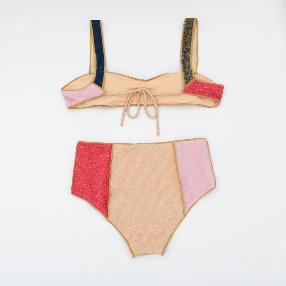 Levoire | Bikini Patchwork Taille Haute