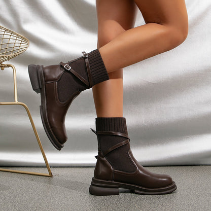 Levoire | Bottines avec Détails Élégants et Confort Optimal pour Femmes Café