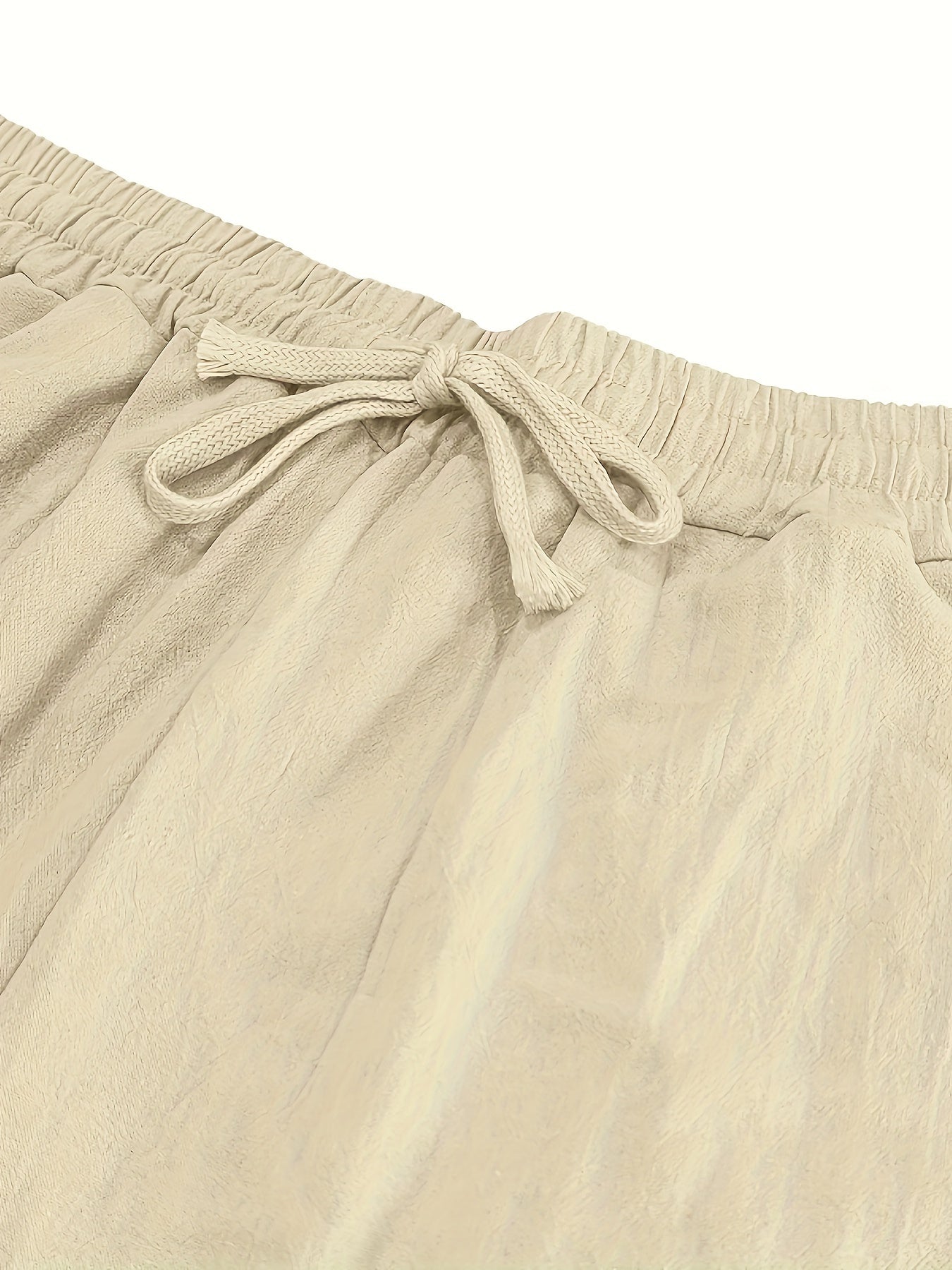 Levoire | Loisirs Coton Lin Pantalons Couleur Unie