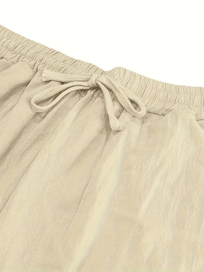 Levoire | Loisirs Coton Lin Pantalons Couleur Unie