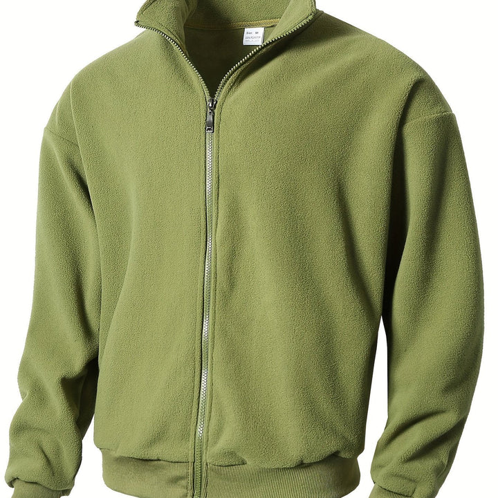 Levoire | Veste En Fleece Pour Hommes Avec Fermeture Éclair Légume