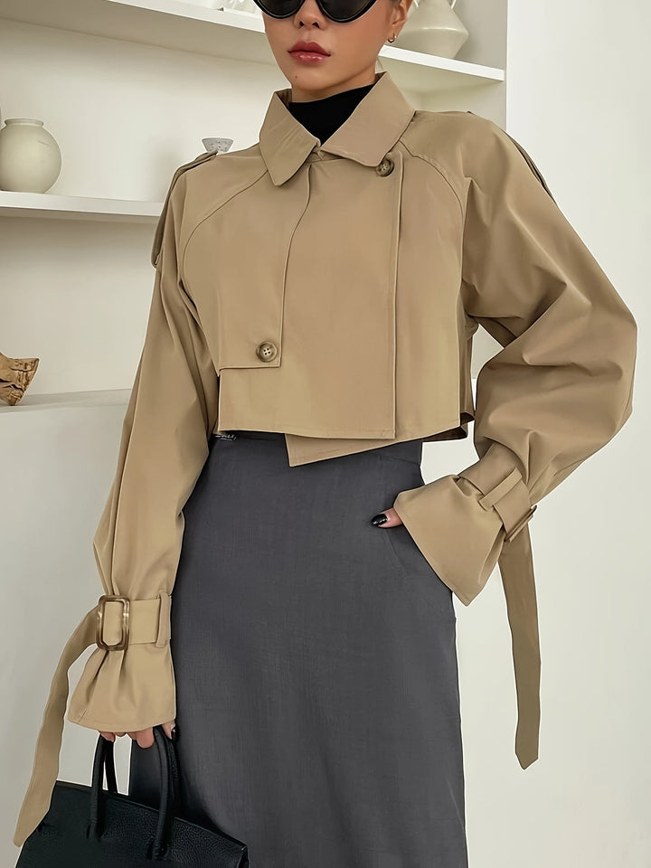 Levoire | Trench-Coat Découpé Avec Poignets À Ceinture Pour Femmes