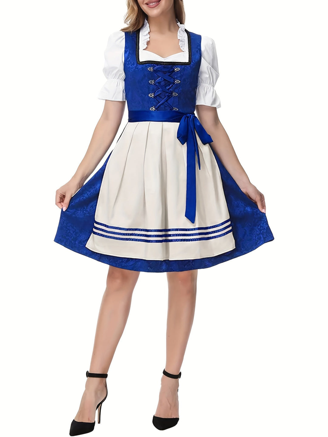 Levoire | Robe Dirndl Moderne pour Femmes - Bleu