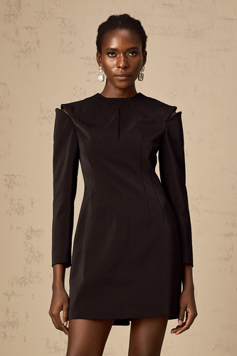 Levoire | Robe Mini Noire Cut Out