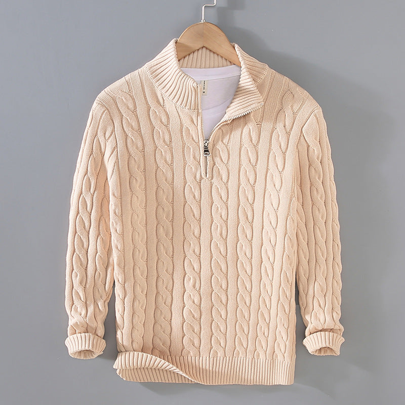 Levoire | Sweatshirt Avec Demi-Zip Beige