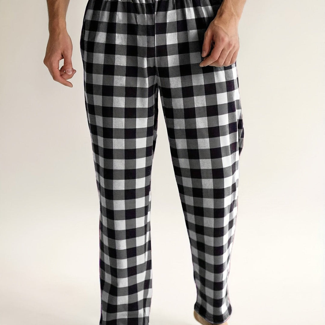 Levoire | Pantalons De Pyjama À Carreaux Rouges Et Noirs