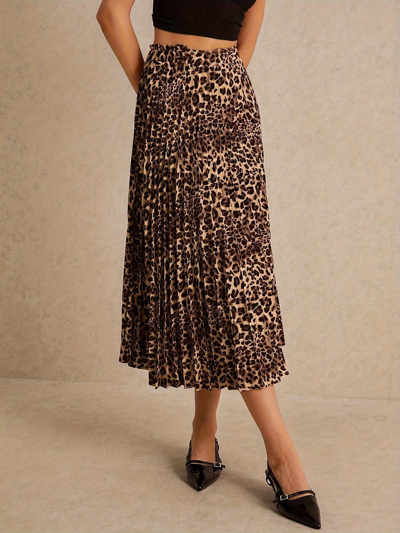 Levoire | Jupes Plissées En Motif Leobardi Élégantes Couleur de mélange