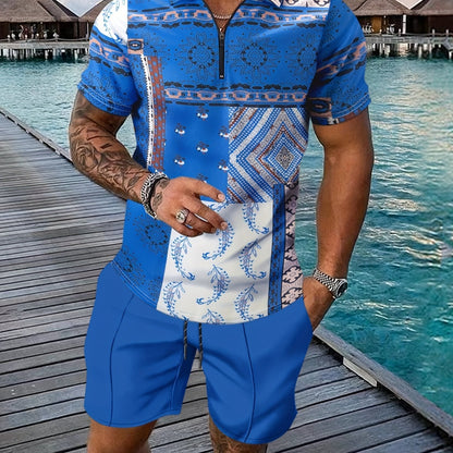 Levoire | Ensemble Paisley À Deux Pièces Pour Hommes D'Été