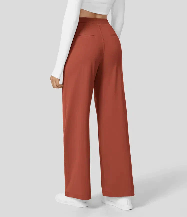 Levoire | Pantalon Palazzo Évasé Taille Haute Pour Femmes