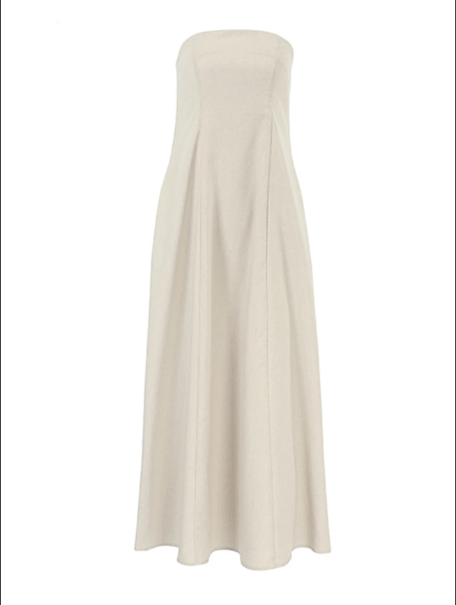 Levoire | Robe En Lin En Forme De A Avec Poches