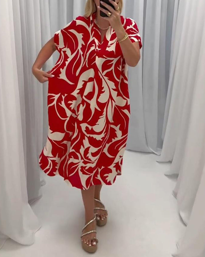 Levoire | Robe Décontractée Avec Impression Contrastée