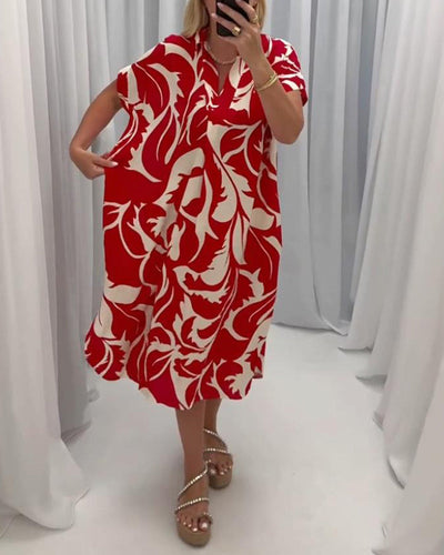 Levoire | Robe Décontractée Avec Impression Contrastée