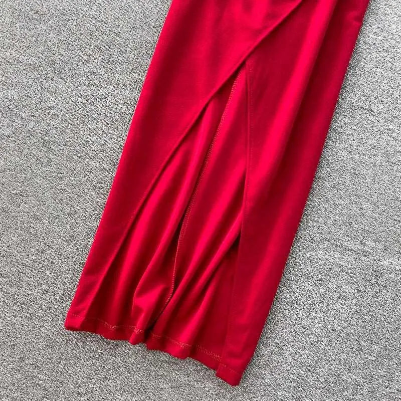 Levoire | Robe à décolleté en V et fente