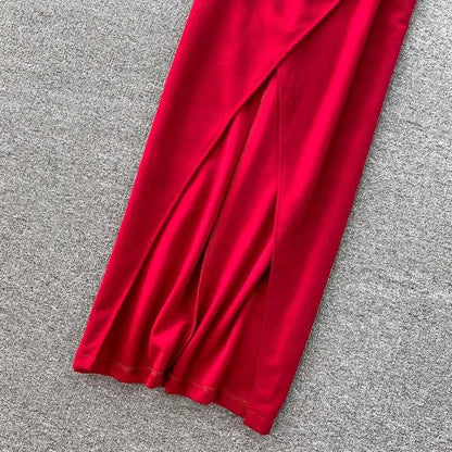 Levoire | Robe à décolleté en V et fente