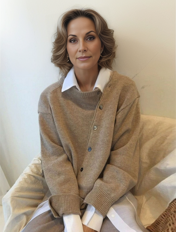 Levoire | Pull Femme Confortable Luxueux Braun