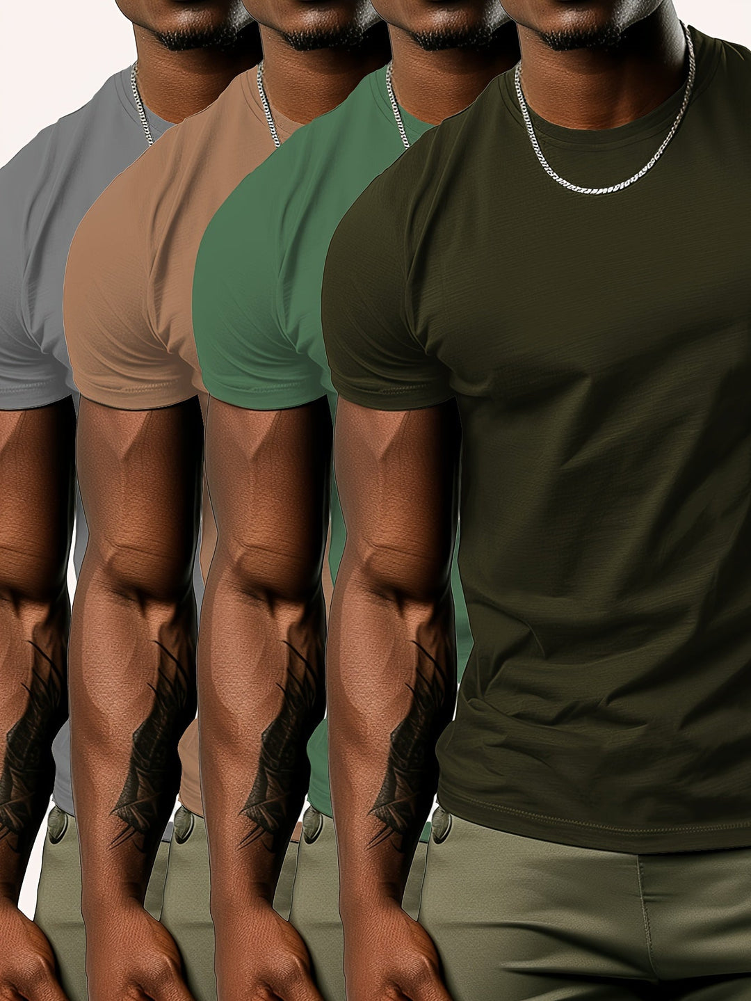 Levoire | Pack De 4 T-Shirts À Col Rond Couleur de mélange 3