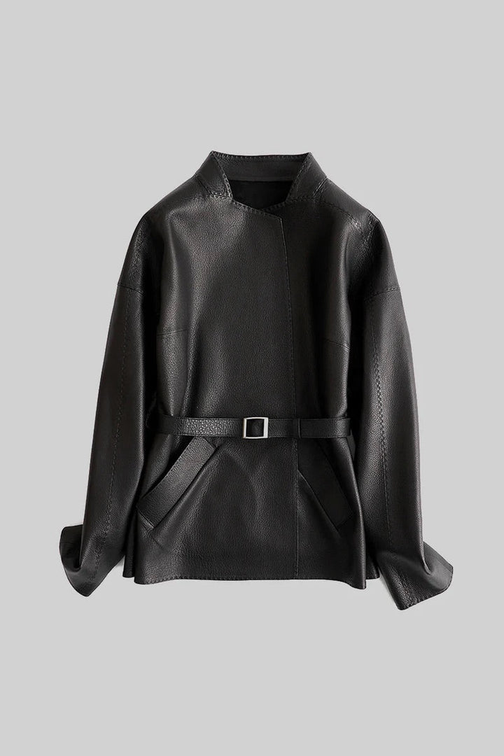Levoire | Blazer En Simili Cuir Cintré