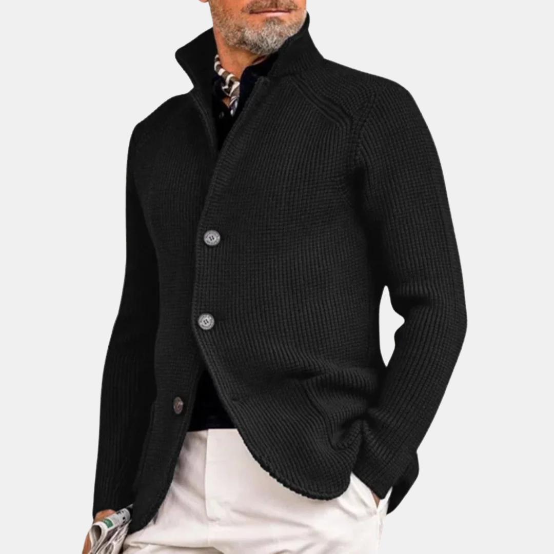 Levoire | Gilet en tricot fait main Noir