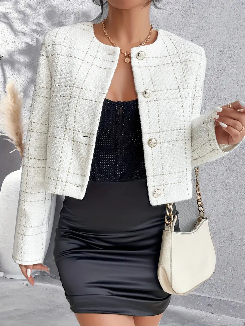 Levoire | Blazer À Carreaux Avec Boutons