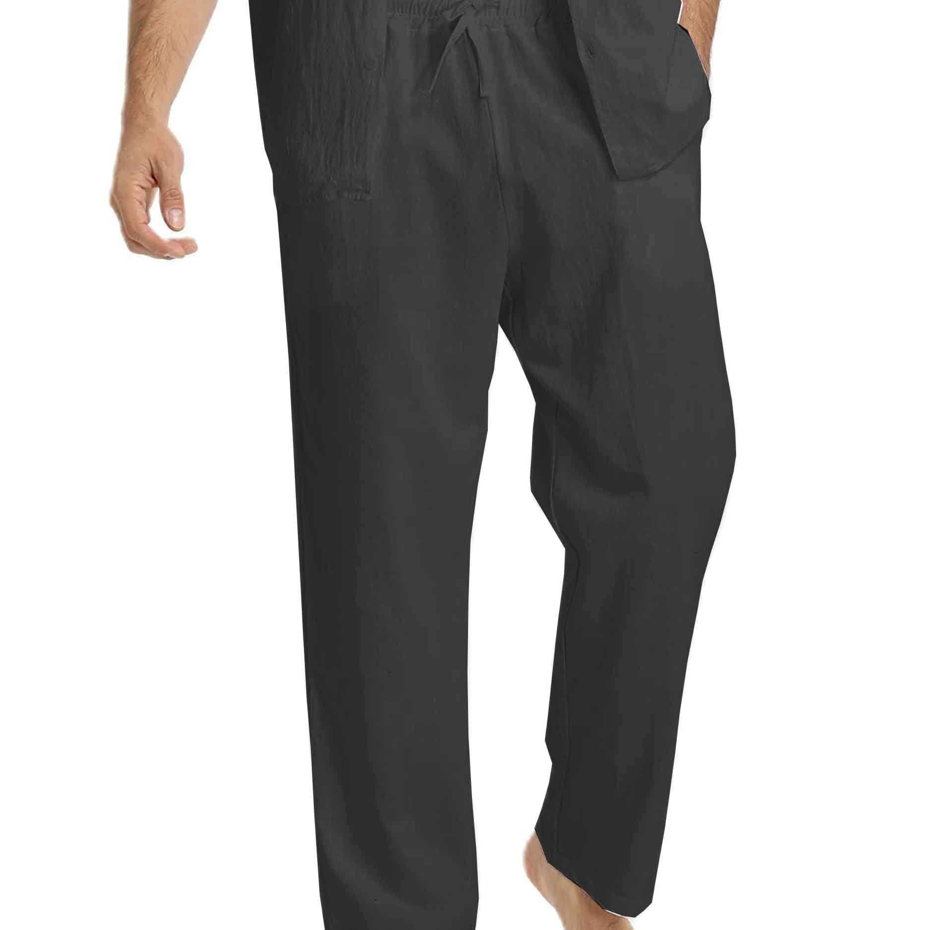 Levoire | Coton Lin Pantalons Homme Pour Une Coupe Décontractée