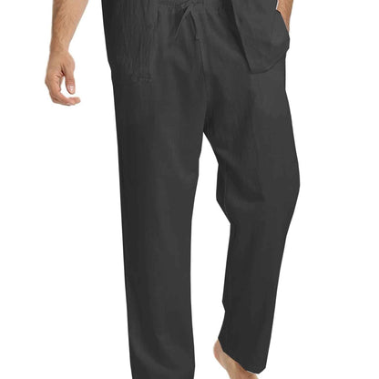 Levoire | Coton Lin Pantalons Homme Pour Une Coupe Décontractée