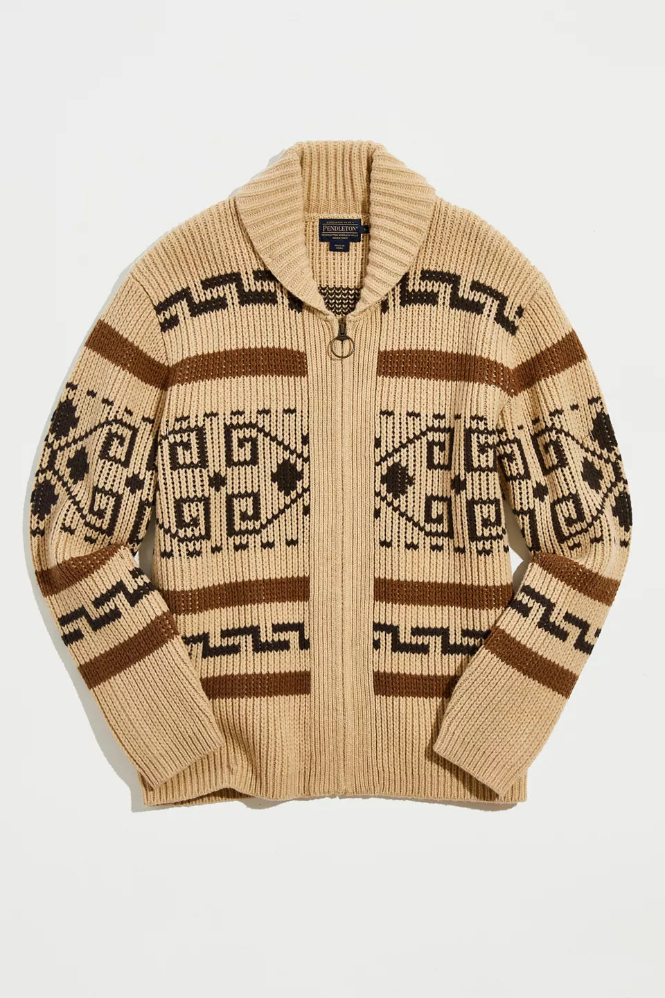 Levoire | Viininkorjuu Jacquard Pull Homme Veste avec Fermeture Éclair Khaki