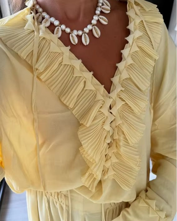 Levoire | Chemise Romantique À Volants Détail Plissé