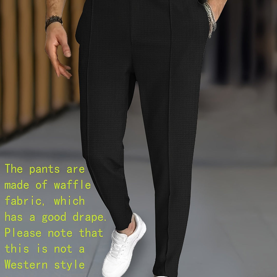 Levoire | Pantalon De Bain En Tricot À Carreaux Unicolore Avec Cordon Ajustable