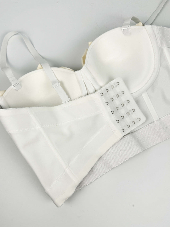 Levoire | Corset élégant avec des rubans doubles et des strass