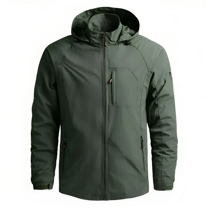 Levoire | Veste Imperméable Coupe-Vent Avec Capuche Pour Hommes Vert